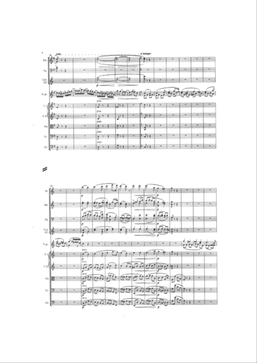 Finale for Beethoven's Violin Concerto in C major WoO 5 Chamber Orchestra scores gallery preview page 4