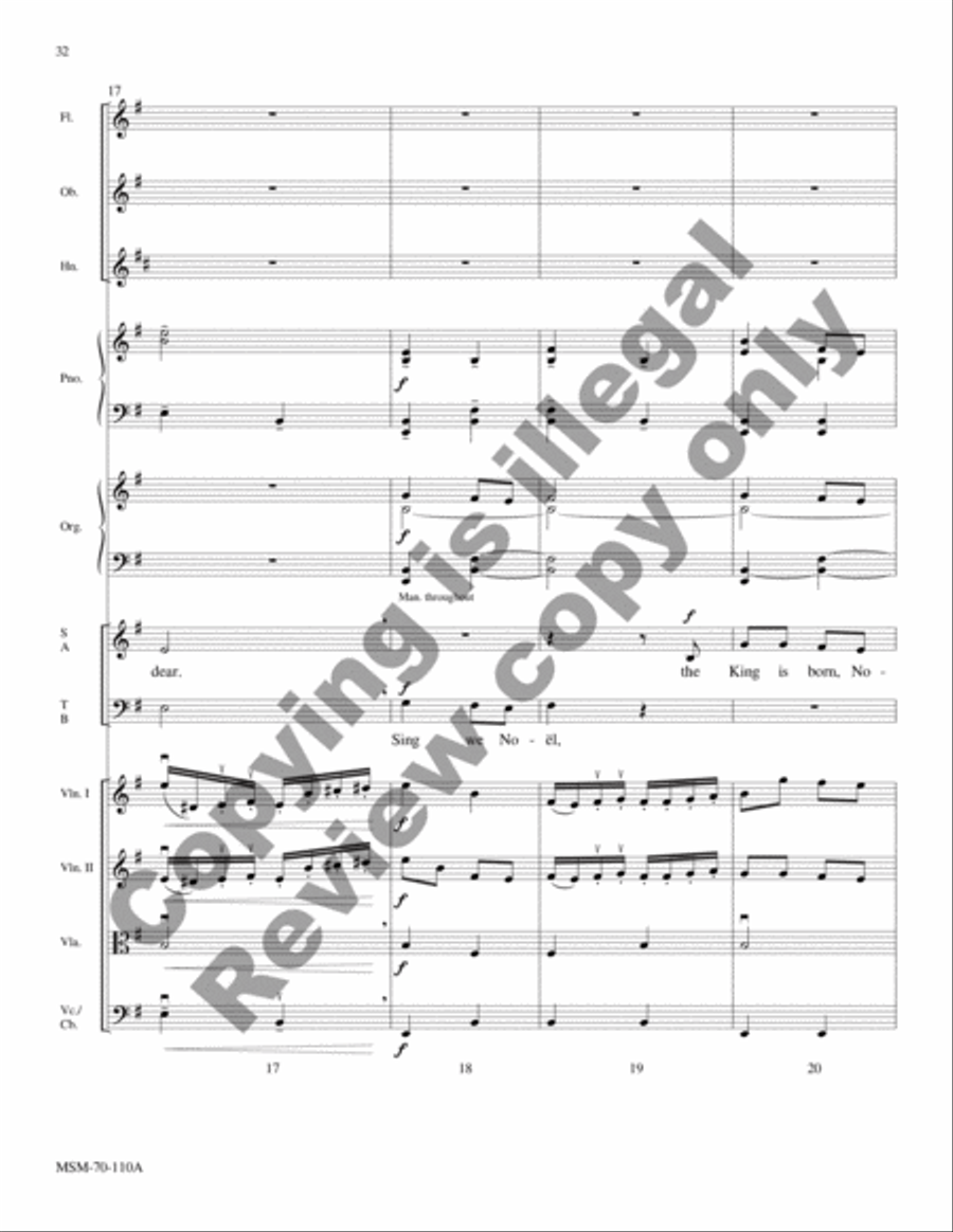 A Carol Suite (Chamber Orchestra Score) Choir scores gallery preview page 13