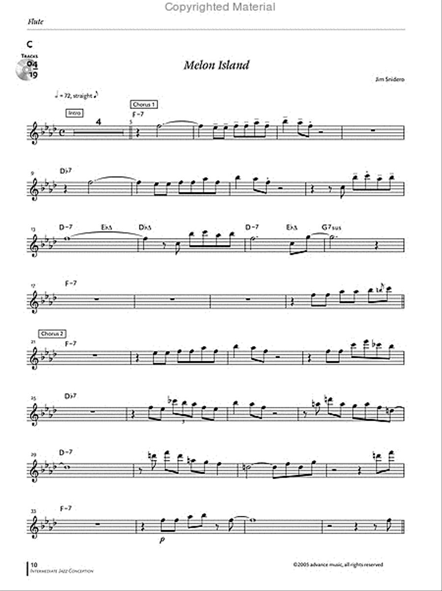 Intermediate Jazz Conception -- Flute Flute scores gallery preview page 3