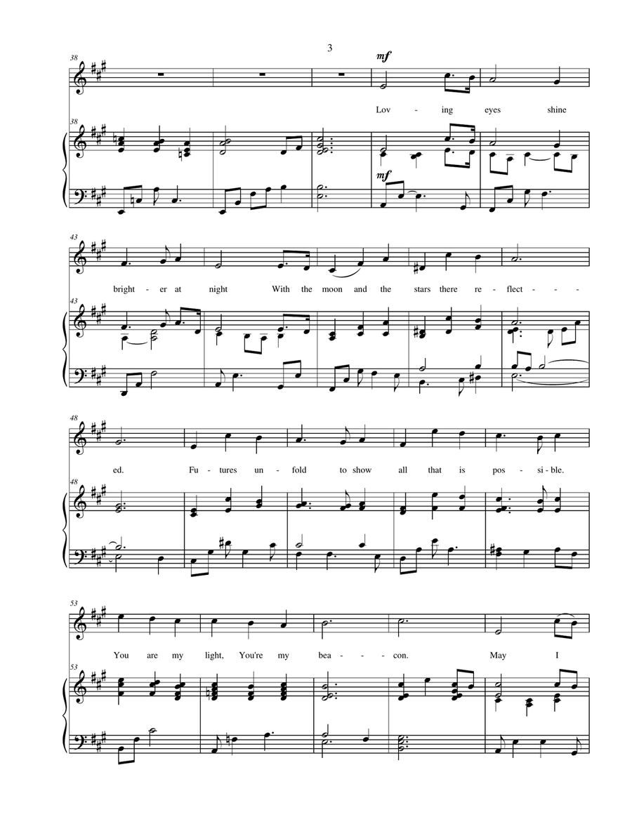Songs of Love - original songs for vocal solo Voice Solo scores gallery preview page 6