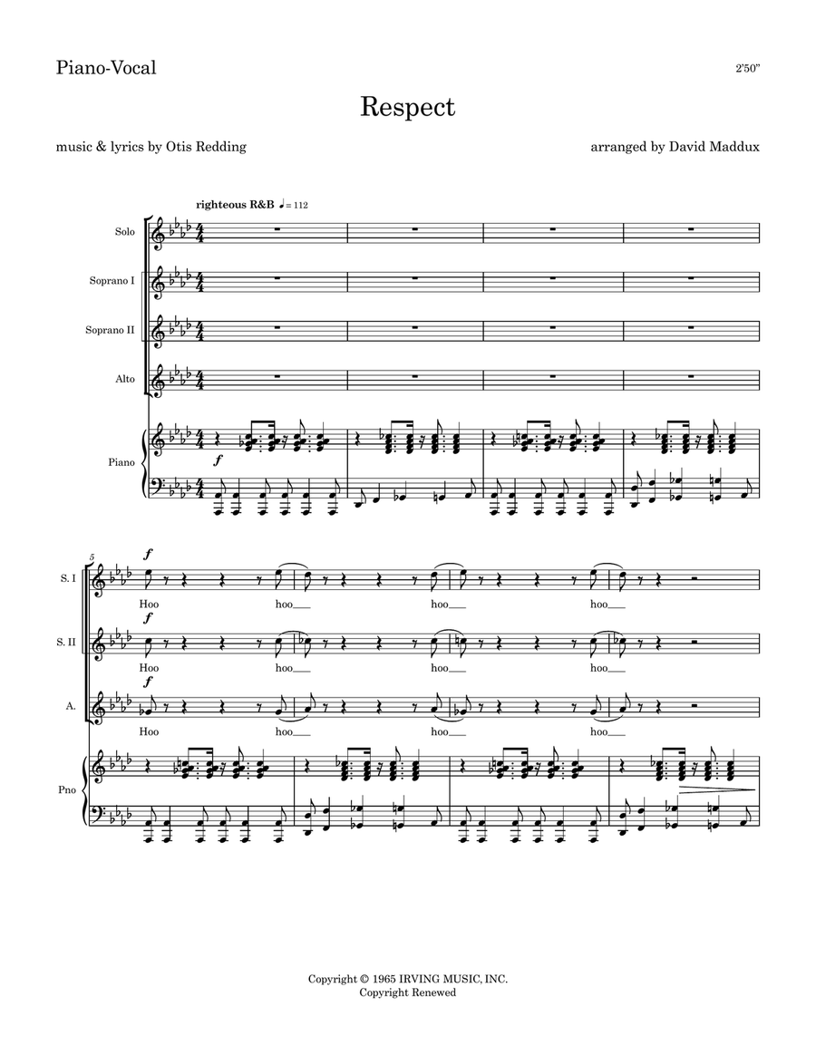 Respect Respect SSA scores gallery preview page 1