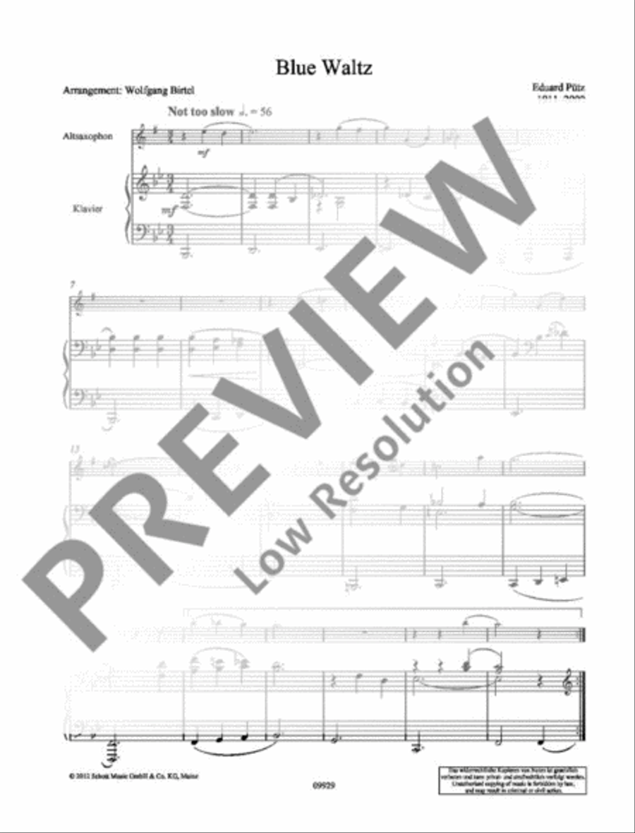 Blue Waltz Blue Waltz Piano Accompaniment scores gallery preview page 5