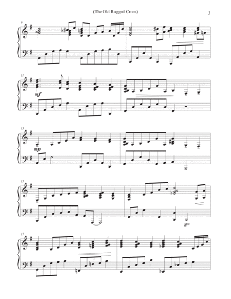 Hymn Trilogies for Piano, Vol. I Piano Solo scores gallery preview page 3