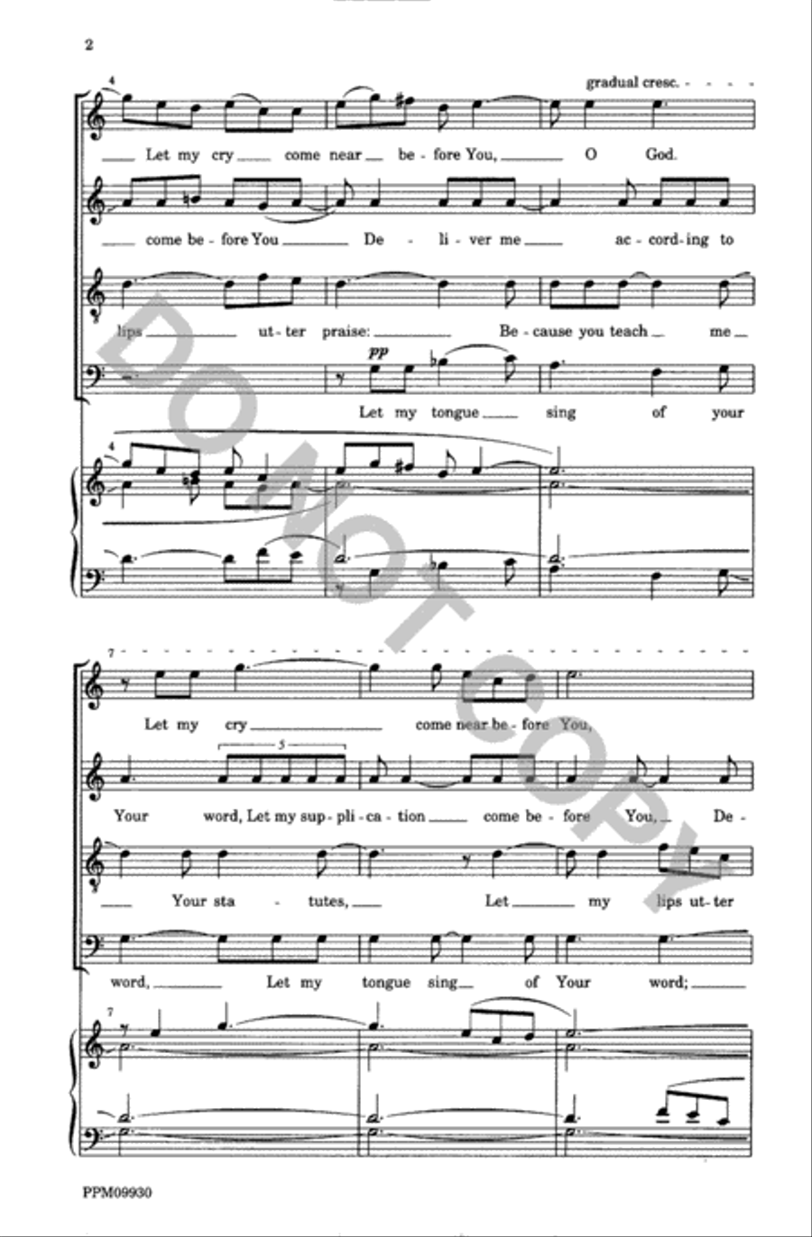 Seek Your Servant O God Seek Your Servant O God 4-Part scores gallery preview page 3