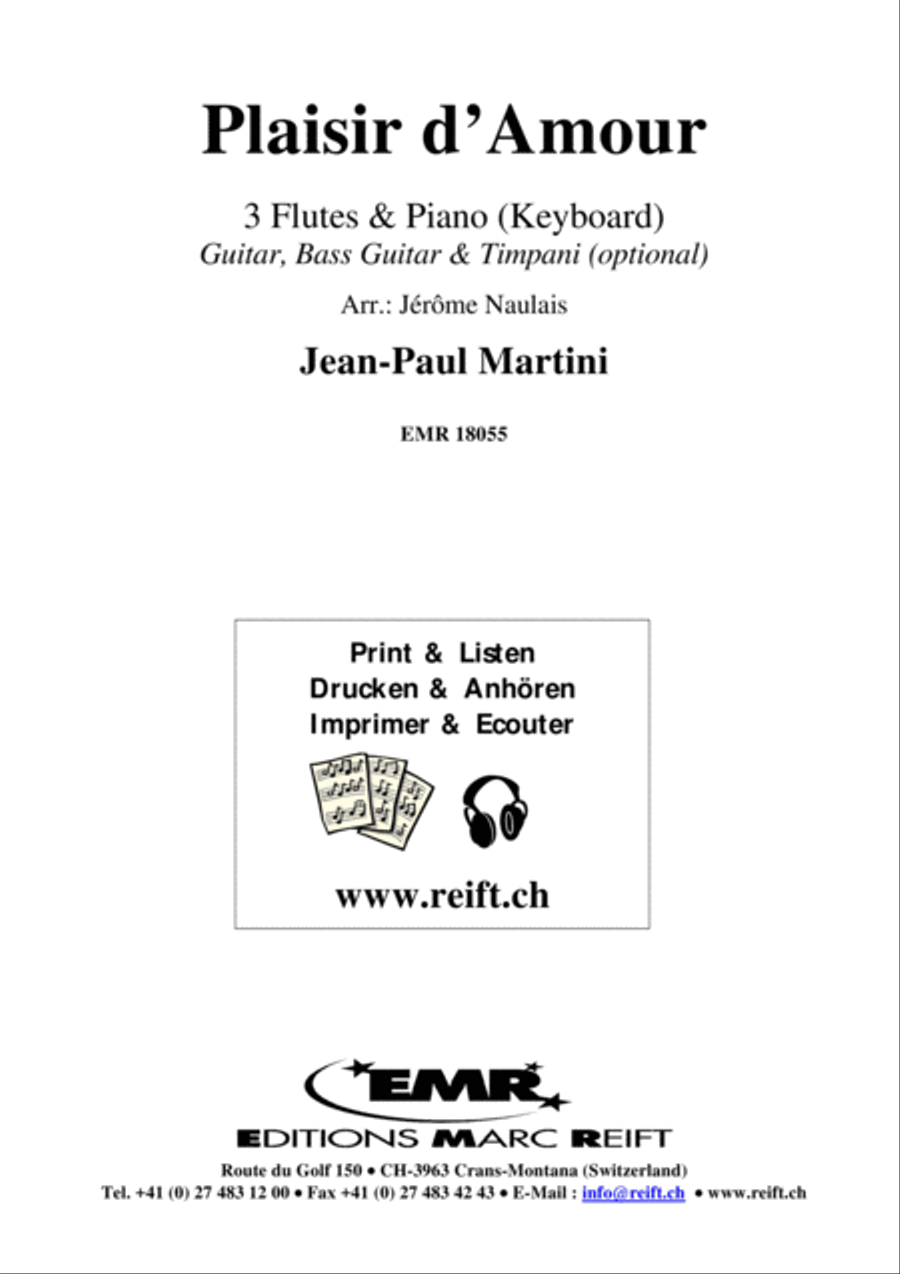 Plaisir d'Amour Flute scores gallery preview page 2