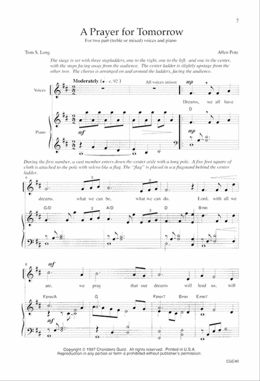 The Tale of the Three Trees Unison Choir scores gallery preview page 5