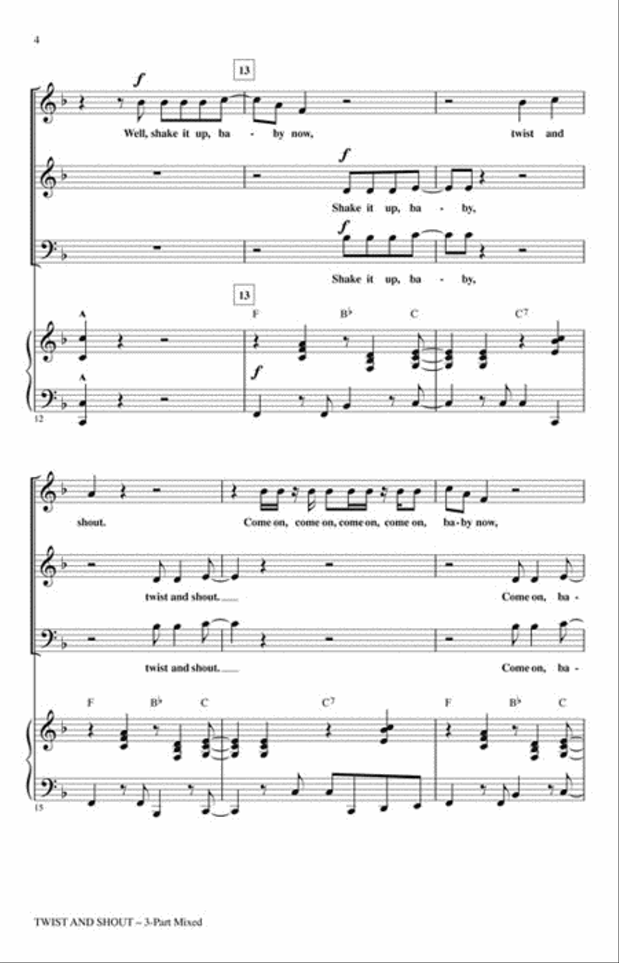 Twist and Shout 3-Part scores gallery preview page 3