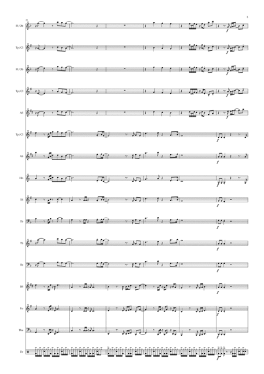 It Must Have Been Love Concert Band scores gallery preview page 3