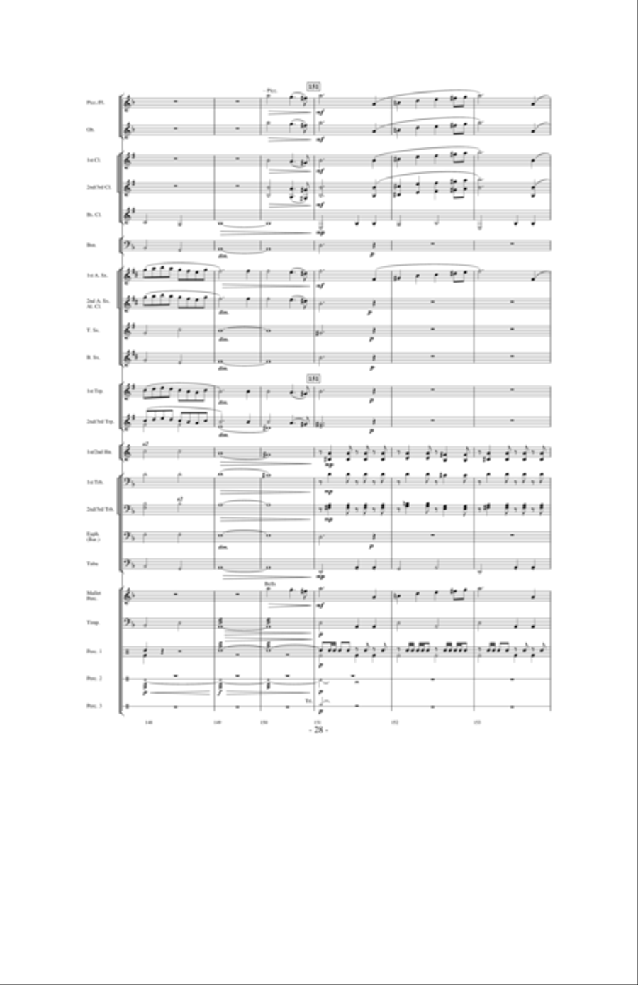Quest of the Undaunted Knight Concert Band scores gallery preview page 27