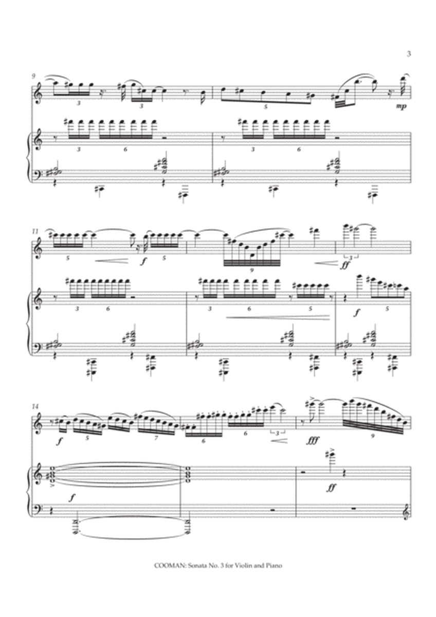 Carson Cooman - Sonata No. 3 for Violin and Piano (2012)