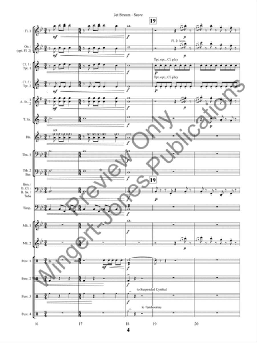 Jet Stream (Score) Concert Band scores gallery preview page 7