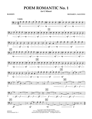 Poem Romantic No. 1 (in G Minor) - Bassoon