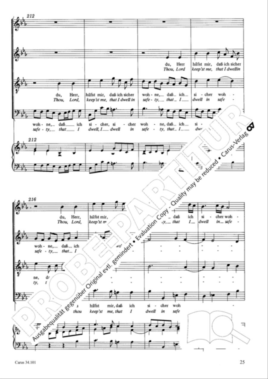 I lie and slumber, still and peaceful 4-Part scores gallery preview page 34