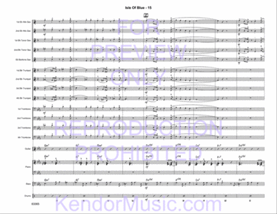 Isle of Blue Jazz Ensemble scores gallery preview page 17
