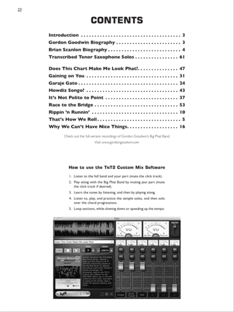 Gordon Goodwin's Big Phat Play Along, Volume 2 Tenor Saxophone scores gallery preview page 3