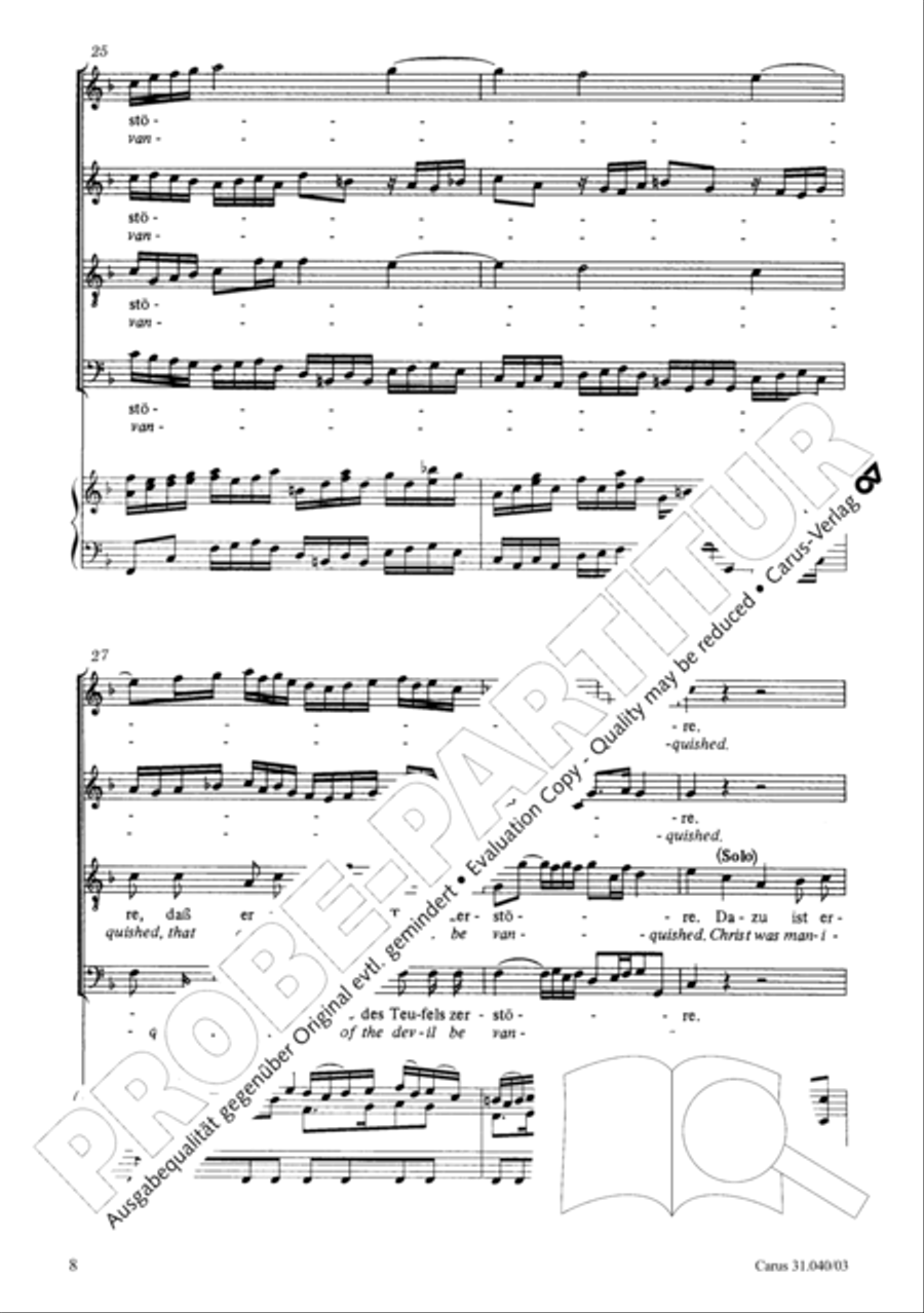 Christ was manifested for this purpose (Dazu ist erschienen der Sohn Gottes) ATB scores gallery preview page 9