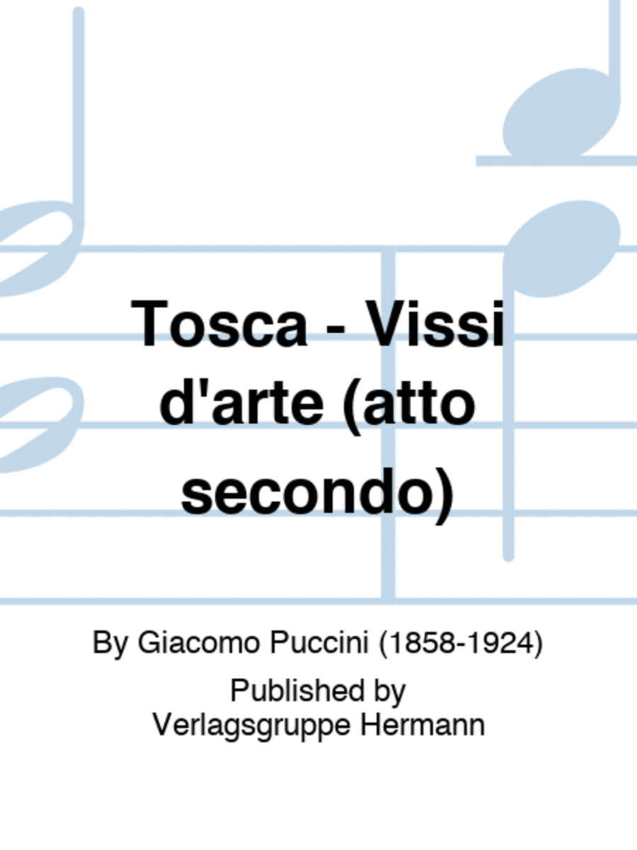 Tosca - Vissi d'arte (atto secondo) Soprano Voice scores gallery preview page 1
