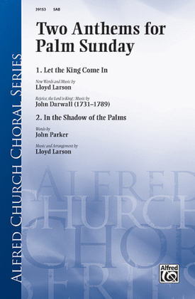Book cover for Two Anthems for Palm Sunday