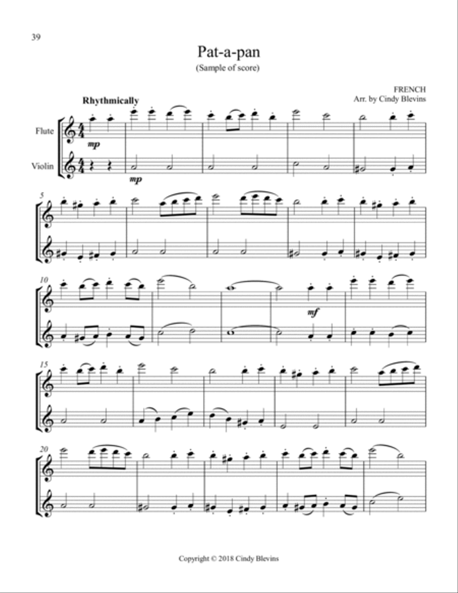 Flute and Violin for Christmas, Vol. I Flute scores gallery preview page 5