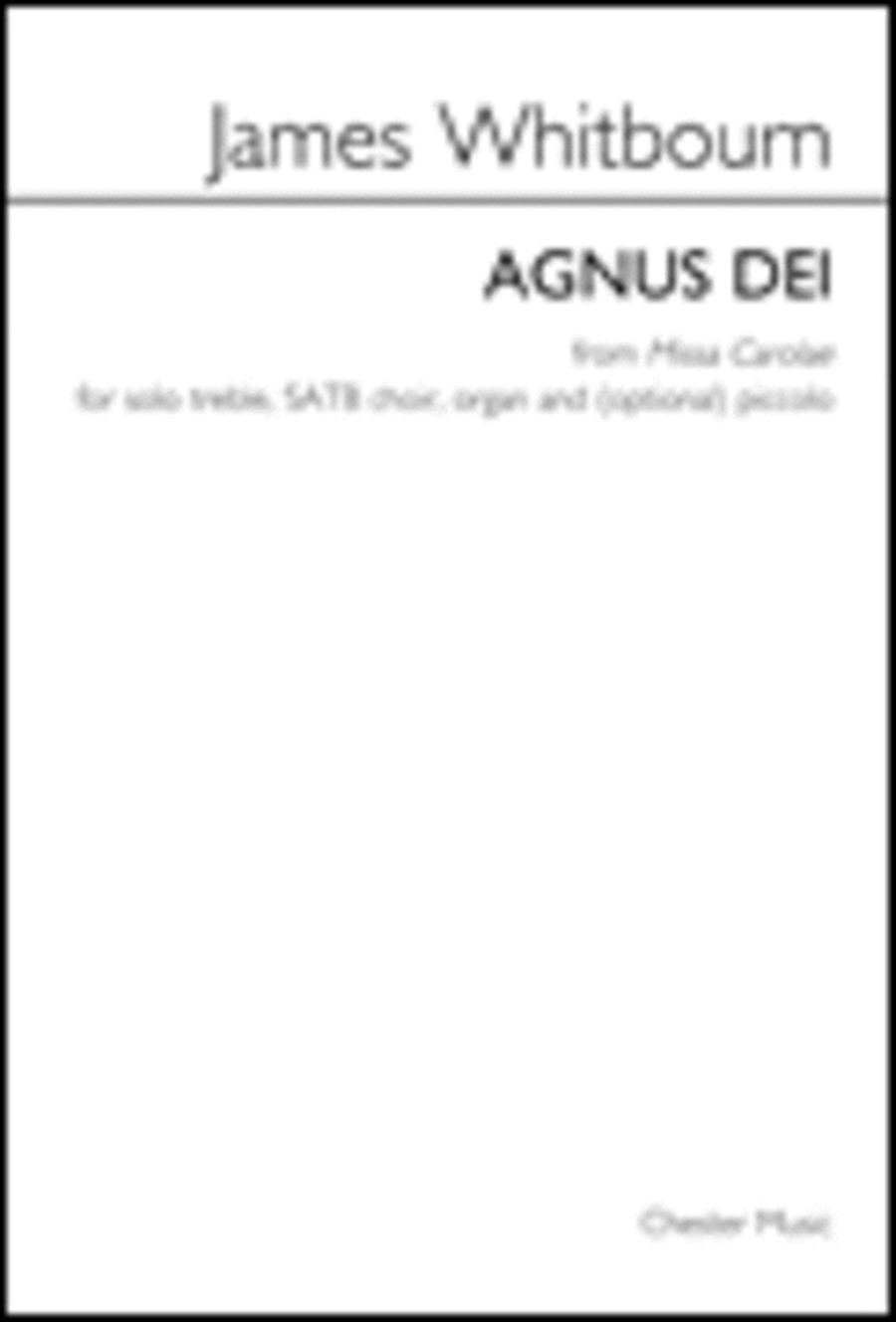 Agnus Dei from Missa Carolae 4-Part scores gallery preview page 1