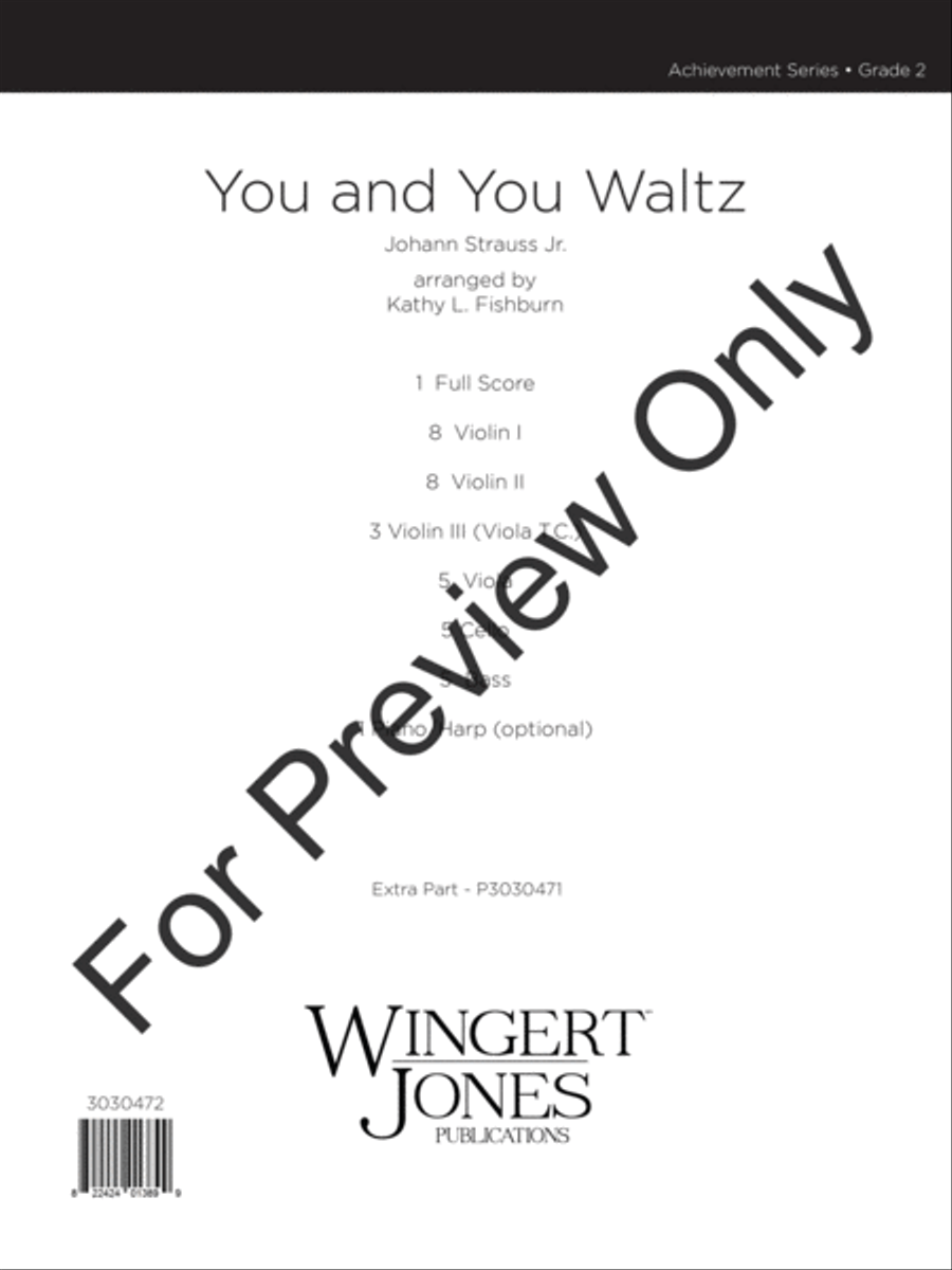 You and You Waltz You and You Waltz String Orchestra scores gallery preview page 2