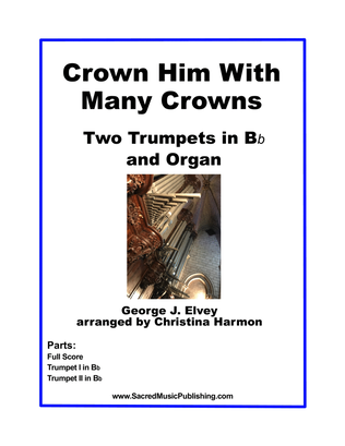 Book cover for Crown Him With Many Crowns – Two Trumpets and Organ