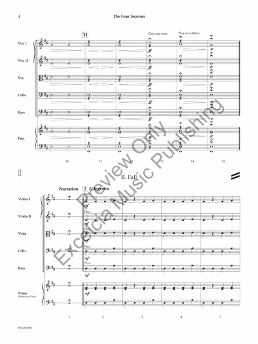 The Four Seasons-Full Score image number null
