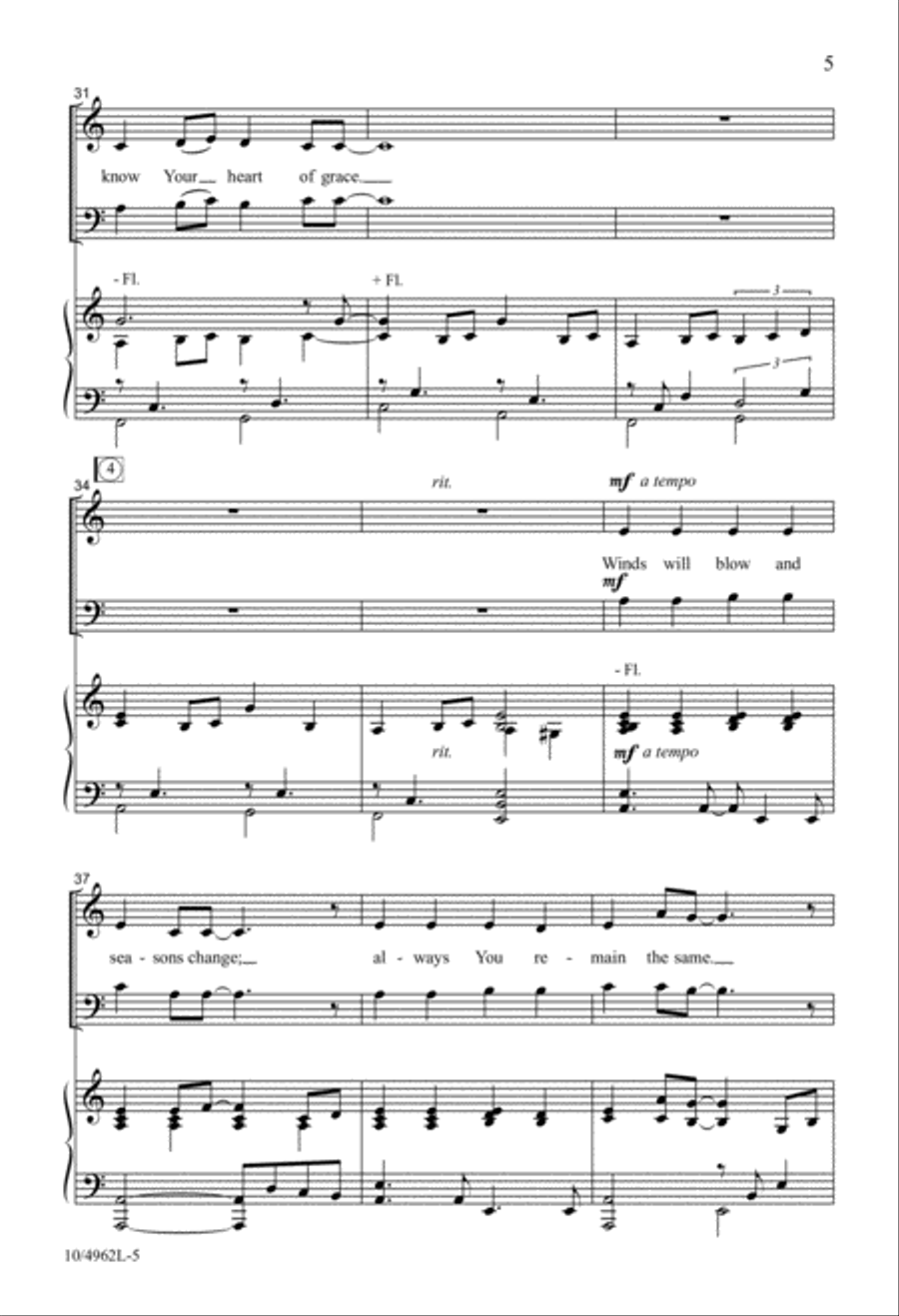 I Know Your Heart of Grace 3-Part scores gallery preview page 5