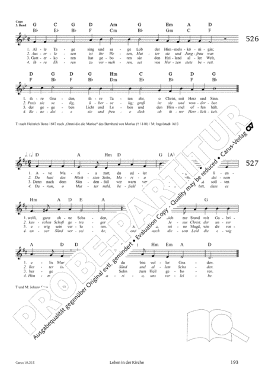 Gitarrenbuch zum Gotteslob Guitar scores gallery preview page 177