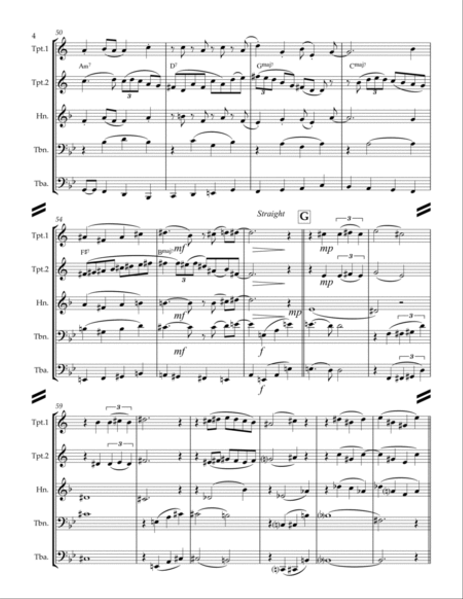 All The Things You Are Brass Quintet scores gallery preview page 5