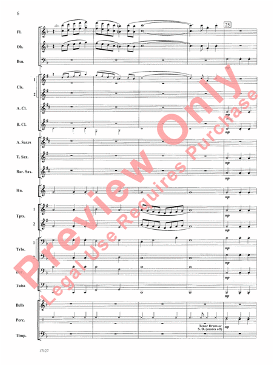The Earl of Oxford's March Concert Band scores gallery preview page 7