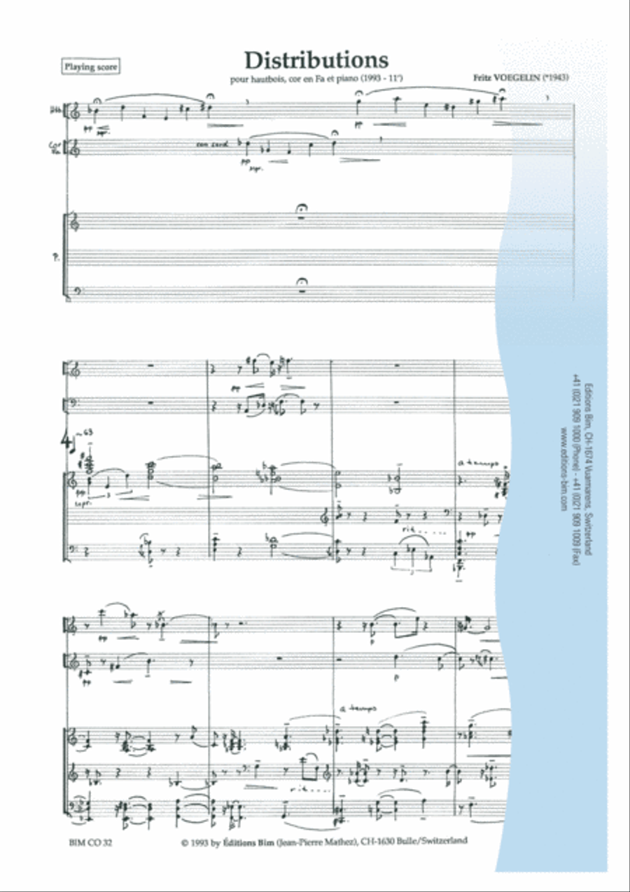 Distributions Oboe scores gallery preview page 2