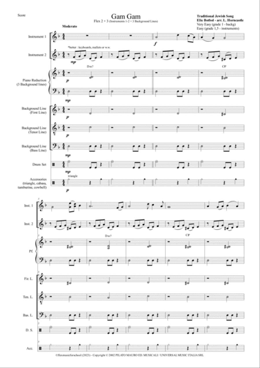 Gam Gam Chamber Music scores gallery preview page 5
