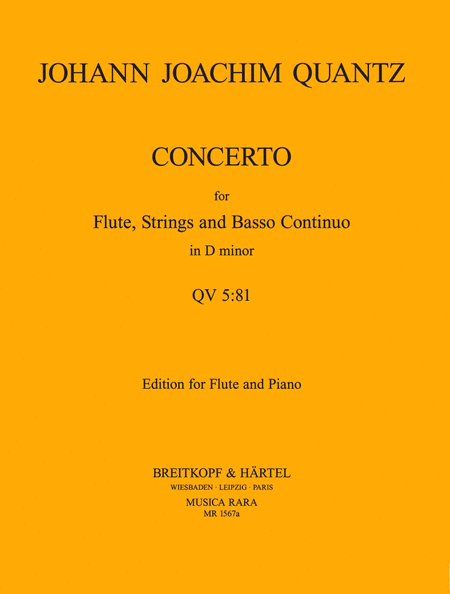 Flute Concerto in D minor QV 5:81