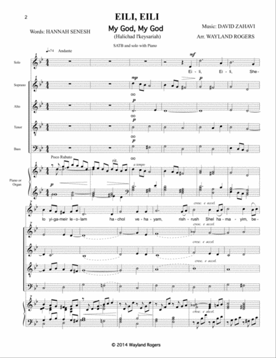 Eili, Eili 4-Part scores gallery preview page 2