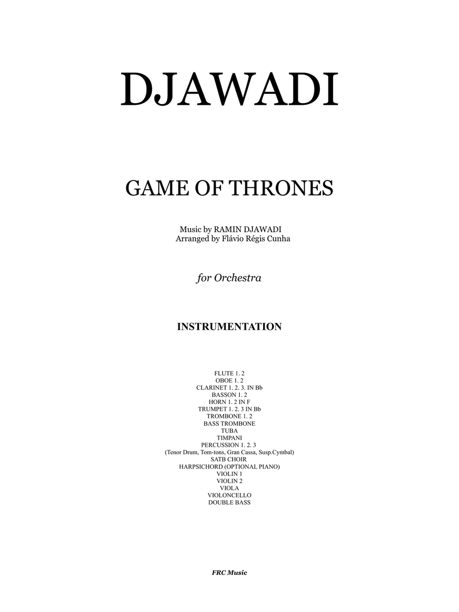 Game Of Thrones Full Orchestra scores gallery preview page 2