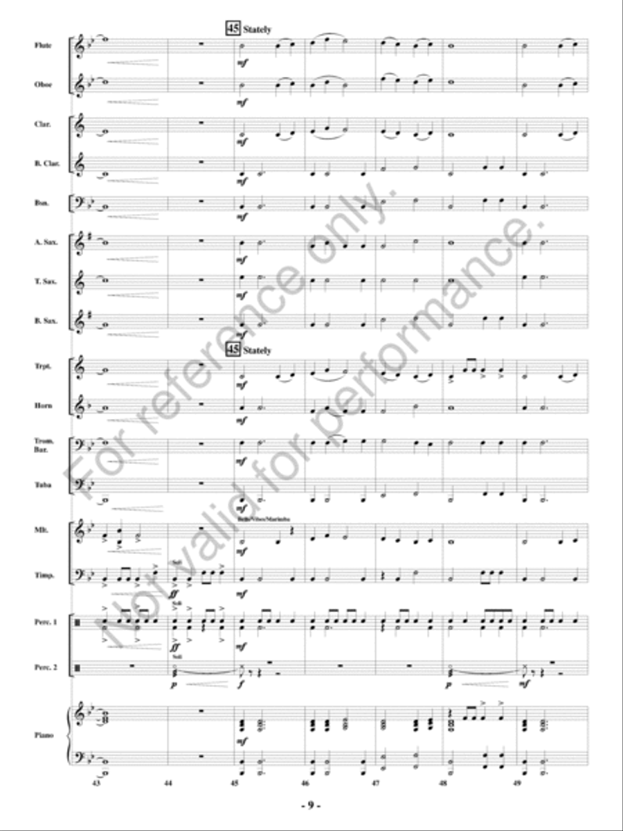 Reign Reign Concert Band scores gallery preview page 10