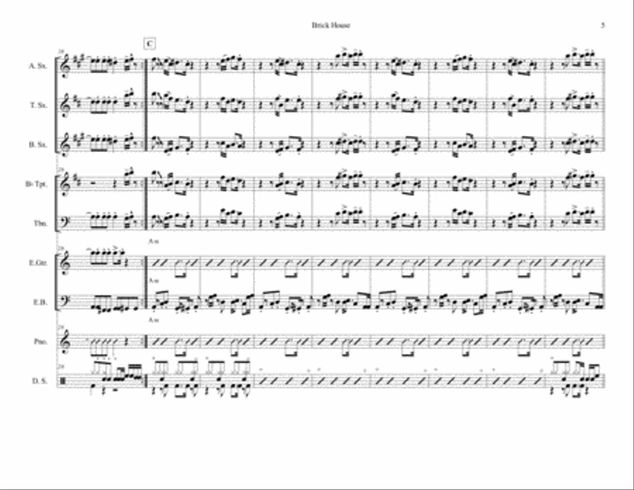 Brick House Voice scores gallery preview page 5