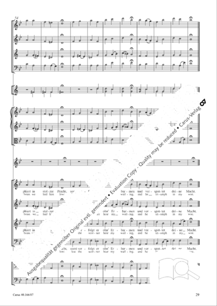 Hymn; Three sacred songs; fugue (Hymne; Drei geistliche Lieder und Fuge) Orchestra scores gallery preview page 30