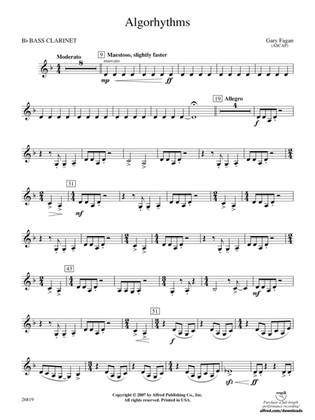 Algorhythms: B-flat Bass Clarinet