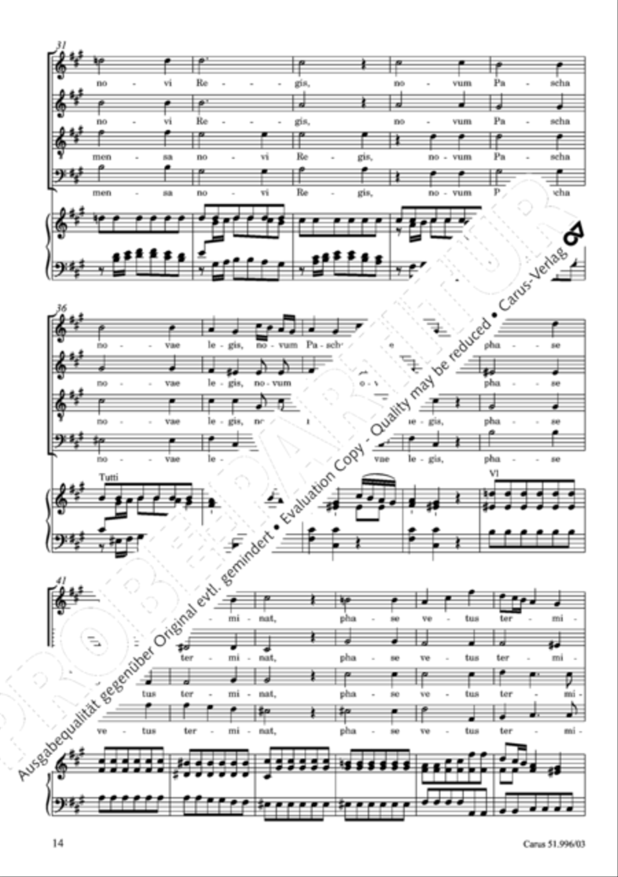 Responsoria de venerabili Sacramento 4-Part scores gallery preview page 15