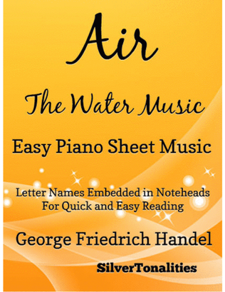 Book cover for Air Water Music Easy Piano Sheet Music