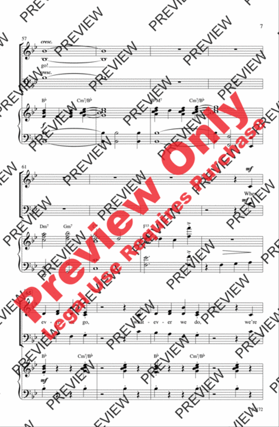 Together Wherever We Go 3-Part scores gallery preview page 7