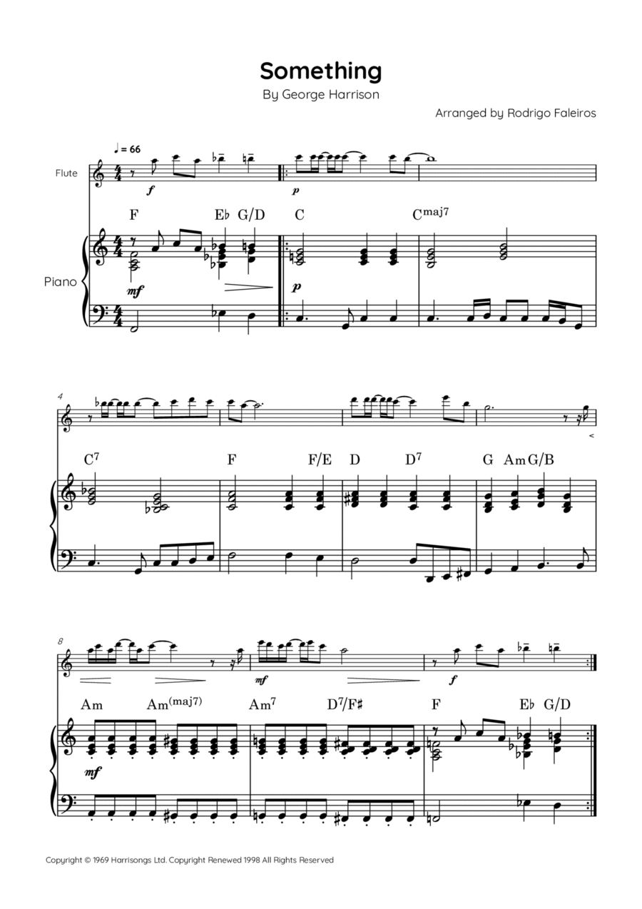 Something Flute scores gallery preview page 1