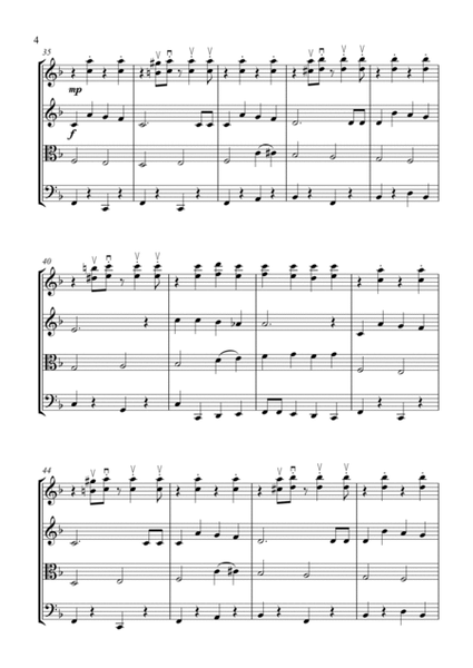 Jingle Bells - arranged for String Quartet image number null