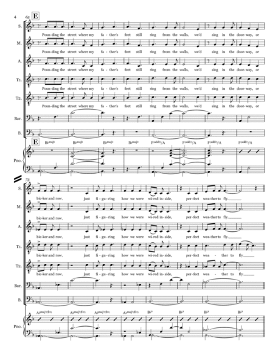 Weather To Fly A Cappella scores gallery preview page 4