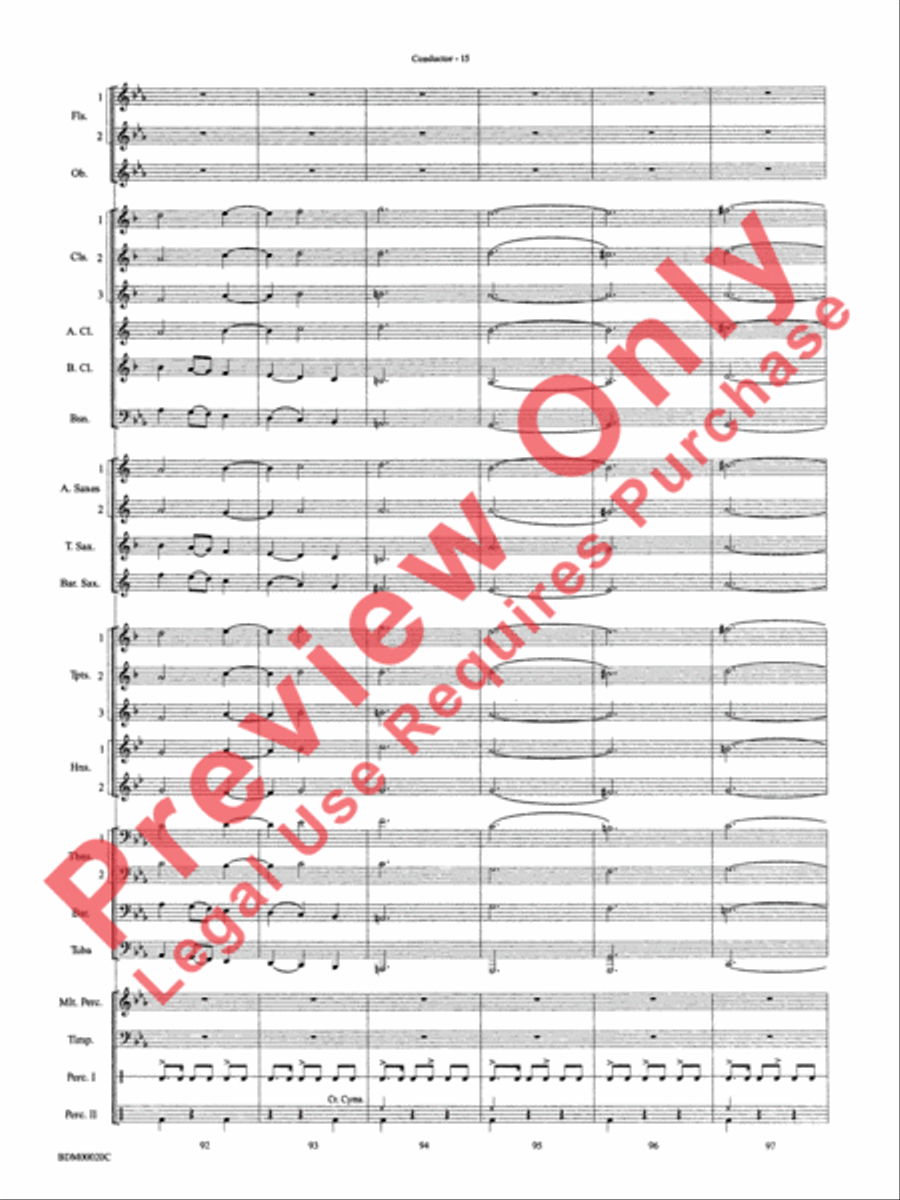 Coventry Carol Concert Band scores gallery preview page 17