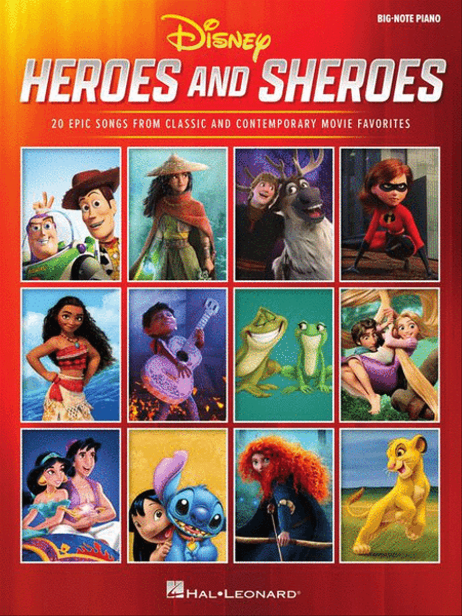 Disney Heroes and Sheroes for Big-Note Piano Easy Piano scores gallery preview page 2
