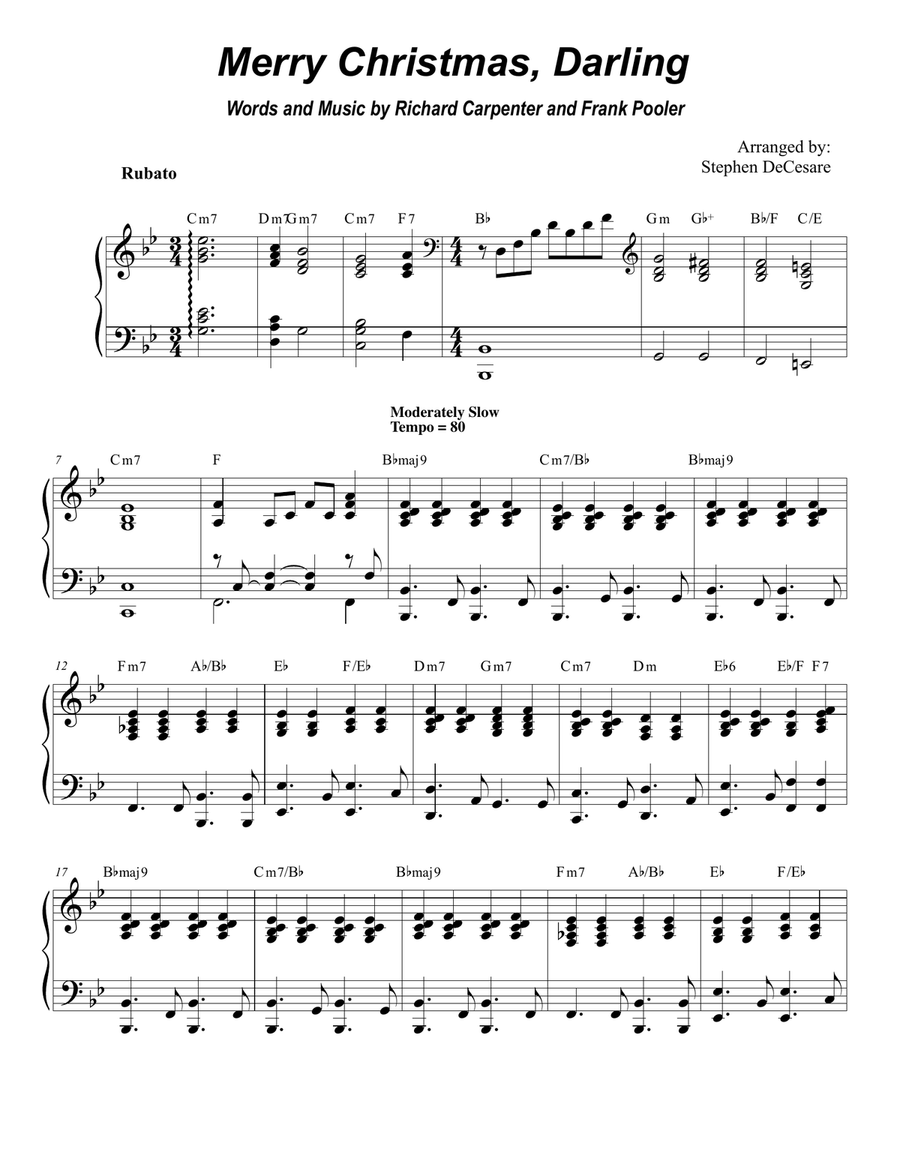 Merry Christmas, Darling Brass Ensemble scores gallery preview page 6