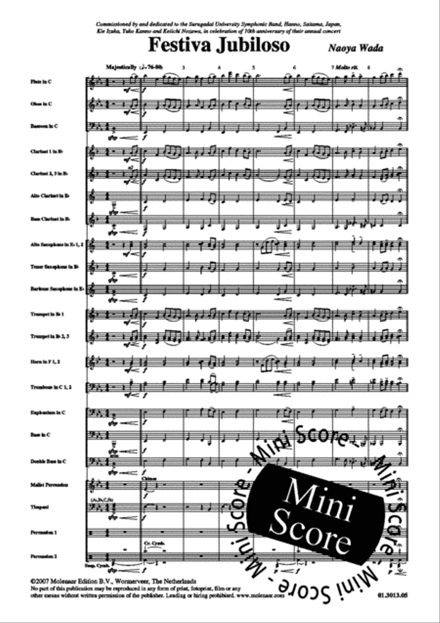 Festiva Jubiloso Festiva Jubiloso Concert Band scores gallery preview page 5